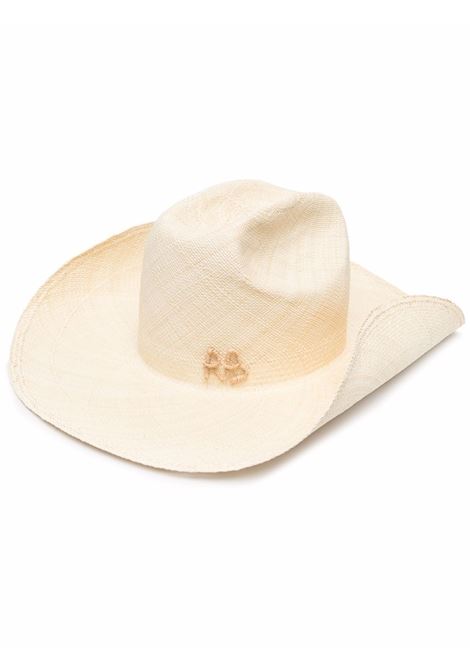 Cappello cowboy intrecciato in beige - RUSLA BAGINSKIY donna